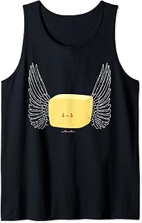 Butter Fly Pun, Flying Butter, Stick of Butter with Wings Tank Top