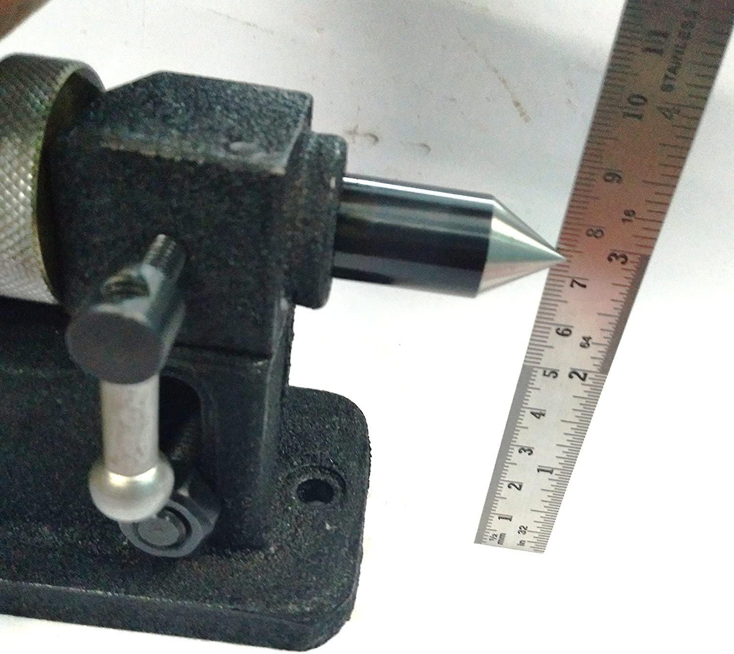 Buyohlic Heavy Duty Adjustable Tailstocks for Regular & Tilting Model of Rotary Tables (Hardened & Precisely Ground Points) (Ring style for 4" Tilting Rotary Table)