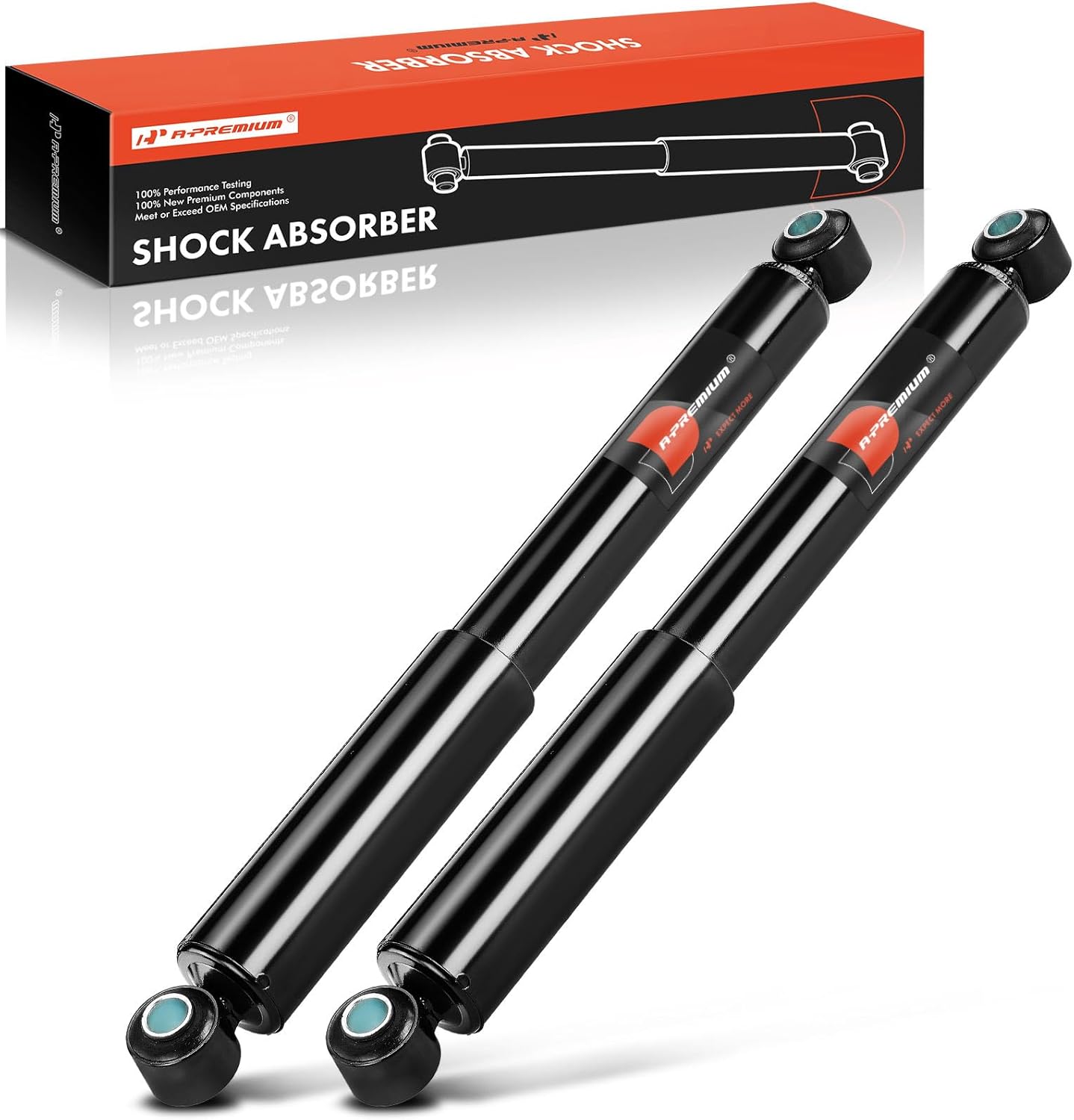 A-Premium Heavy Duty Shock Absorber Compatible with Chevrolet C50, C60, C70 & International Harvester 9300, 9400, 9600, 9700 & Kenworth T800 & Mack F, GU4, GU5, Pinnacle, U & Workhorse R26