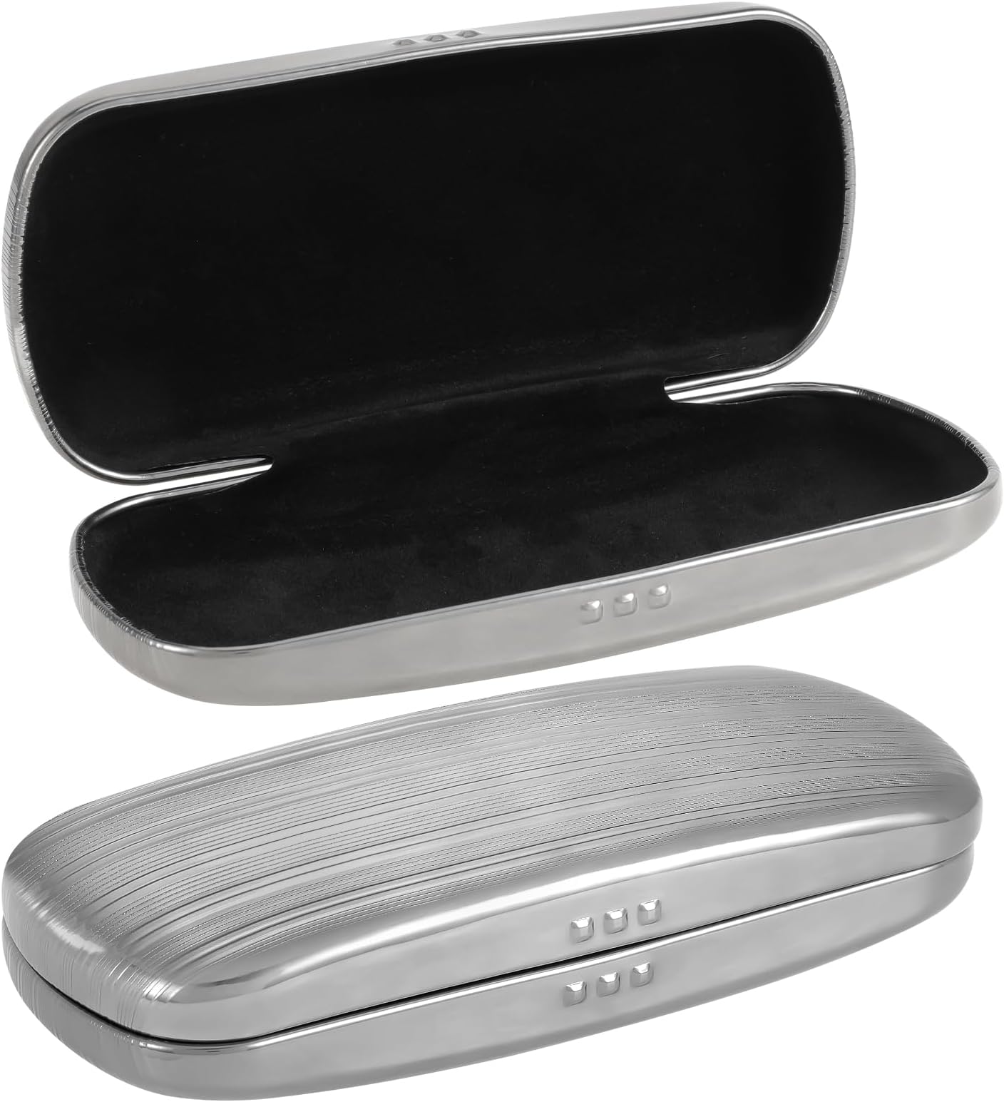 Hifot Metal Eyeglass Case Hard Shell, Aluminum Spectacles Box Sunglasses Case for Men Women, Reading Glasses Holder