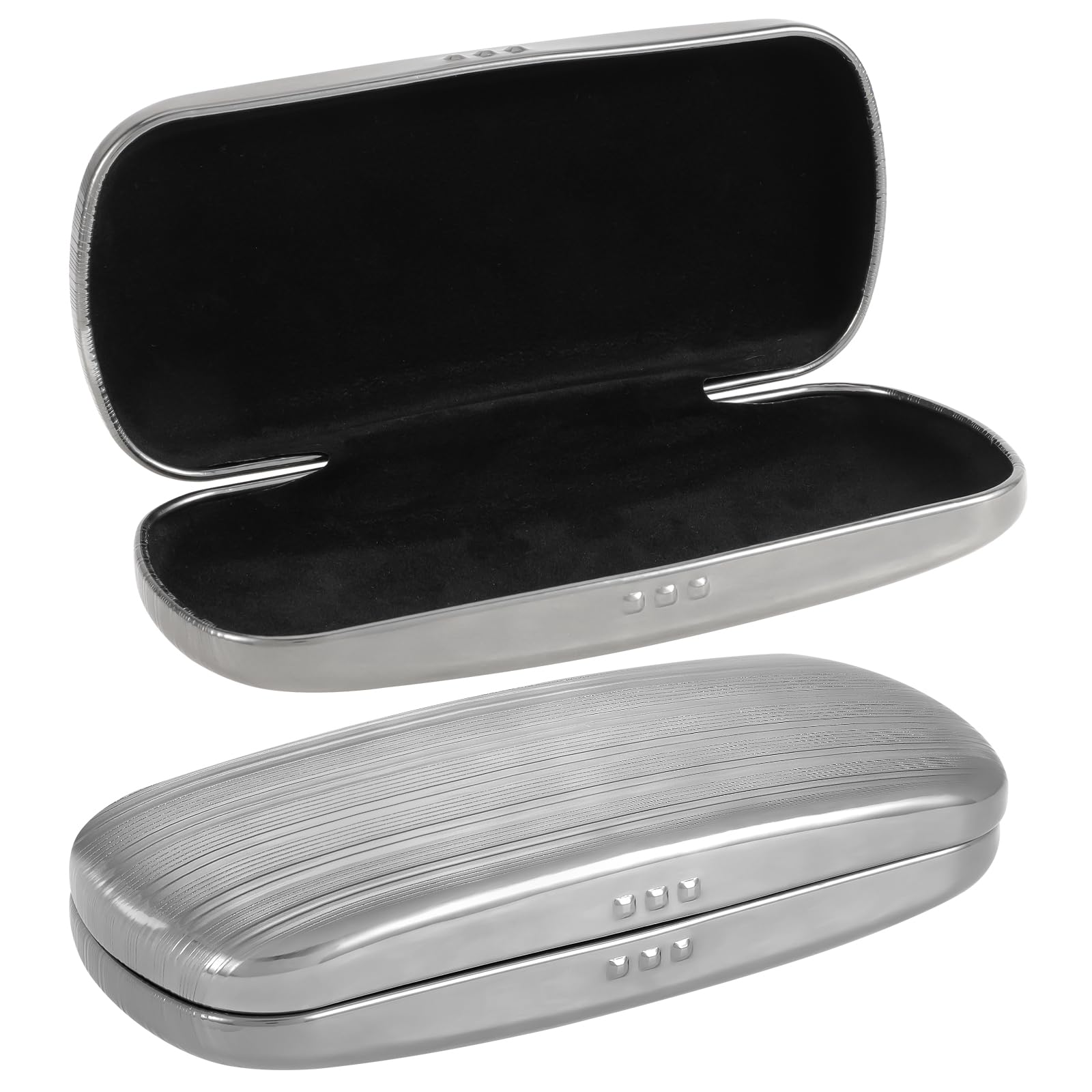 HifotMetal Eyeglass Case, Glasses Case Hard Shell, Aluminum Spectacles Box Sunglasses Case for Men Women, Reading Glasses Holder