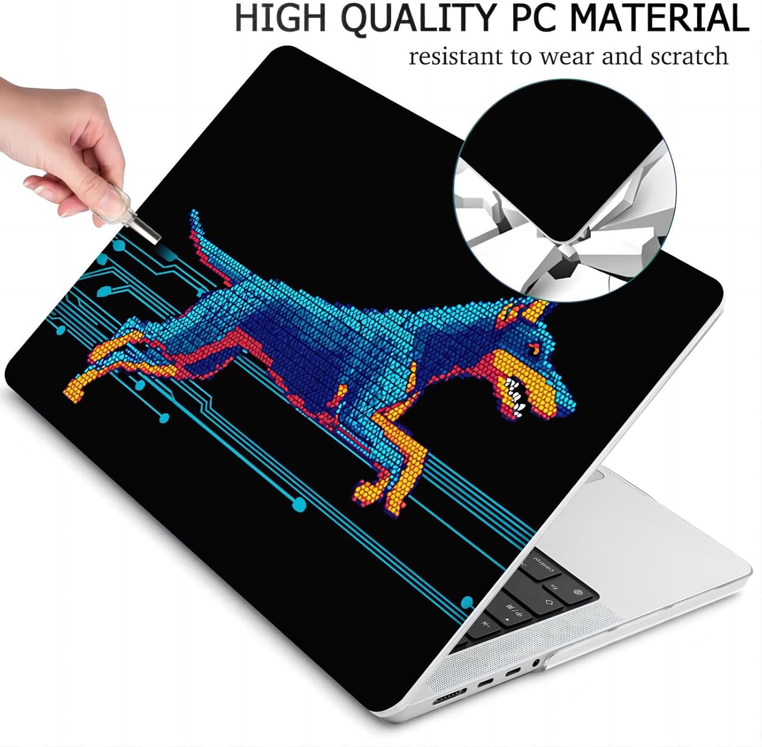 Compatible with MacBook Neo 13-inch, Hard Shell Case with Keyboard Cover and Screen Protector (A3404 A18 Pro chip, 2026 Release) - Dobermann MC21465