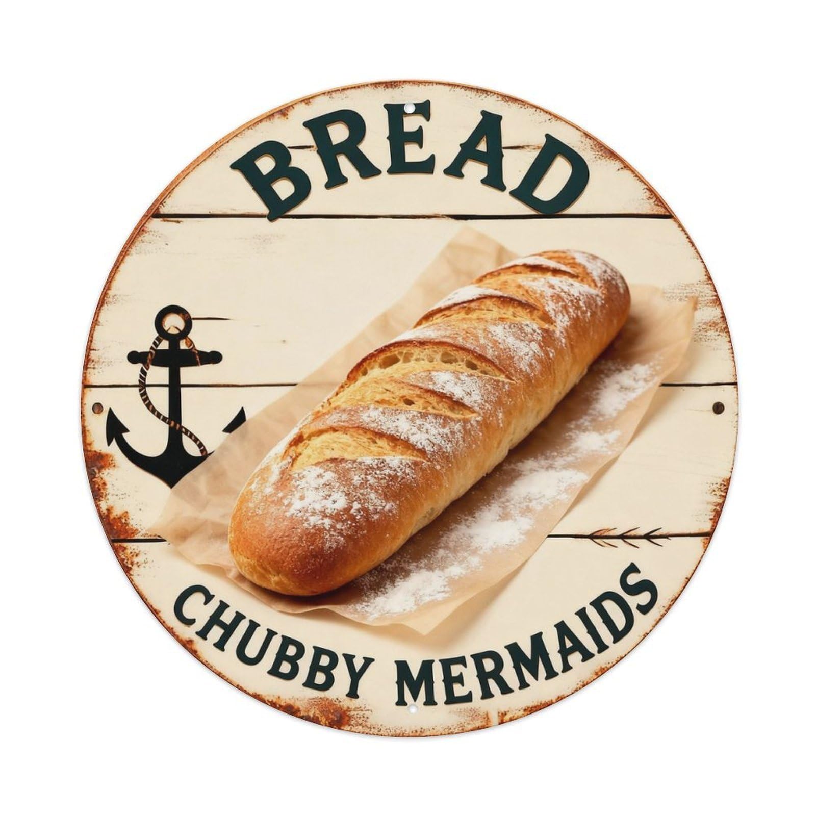 Bread Sign Metal Tin Sign Plaque
