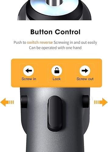 Miniatura 6 de Destornillador eléctrico, juego de destornilladores con luz LED, destornillador inalámbrico de 3.7 V, puntas de destornillador de par de 14 de