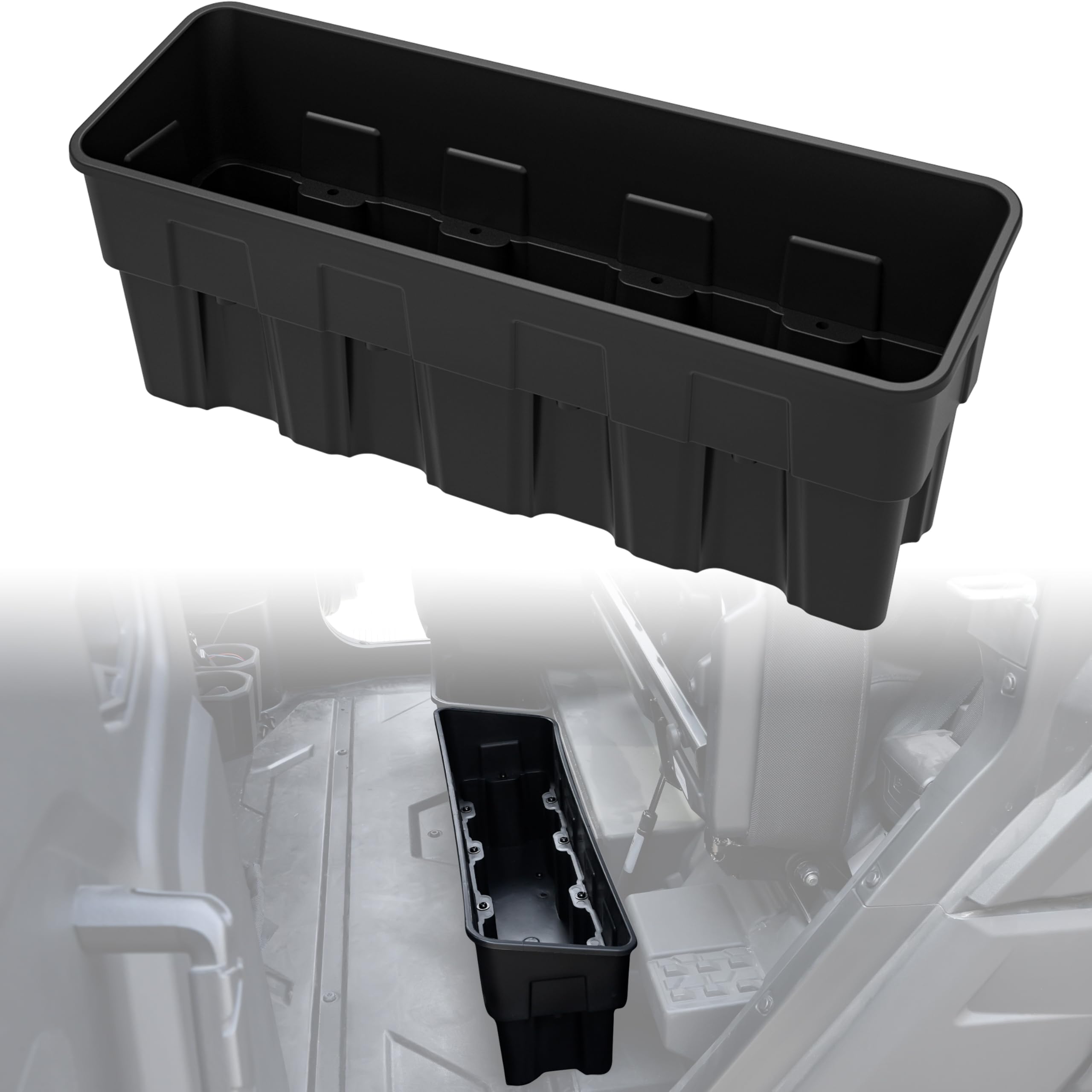 Amazon.com: SAUTVS Rear Seat Under Seat 13L Storage Box for