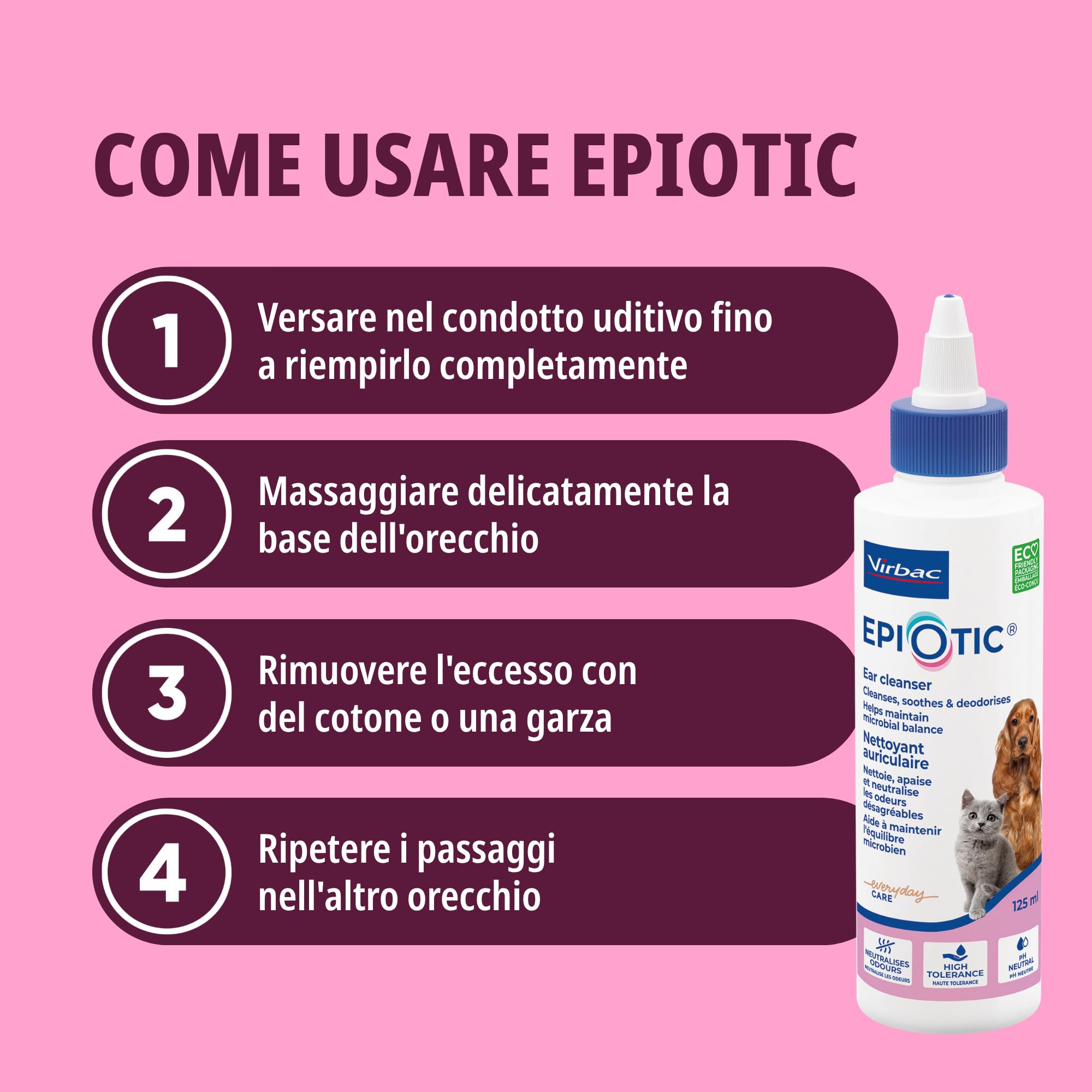 Virbac Epi-Otic Detergente Per Orecchie