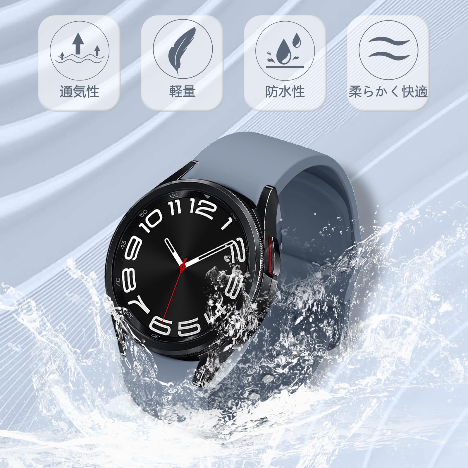 Amazon.co.jp: [RicYeel] シリコンバンド for Samsung Galaxy Watch 6 
