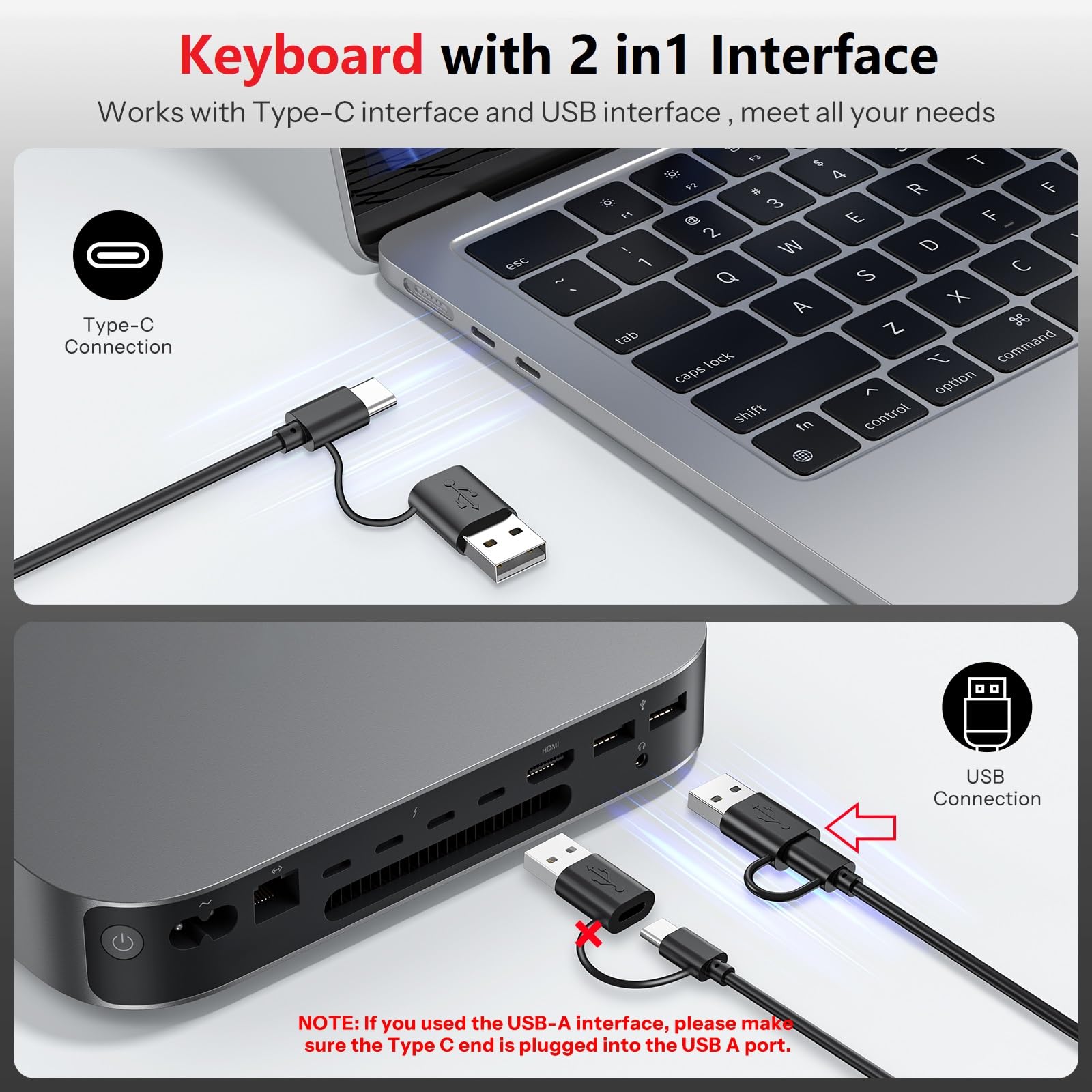 Amazon.com: OMOTON Wired Keyboard and Mouse Combo for Mac (MacOS