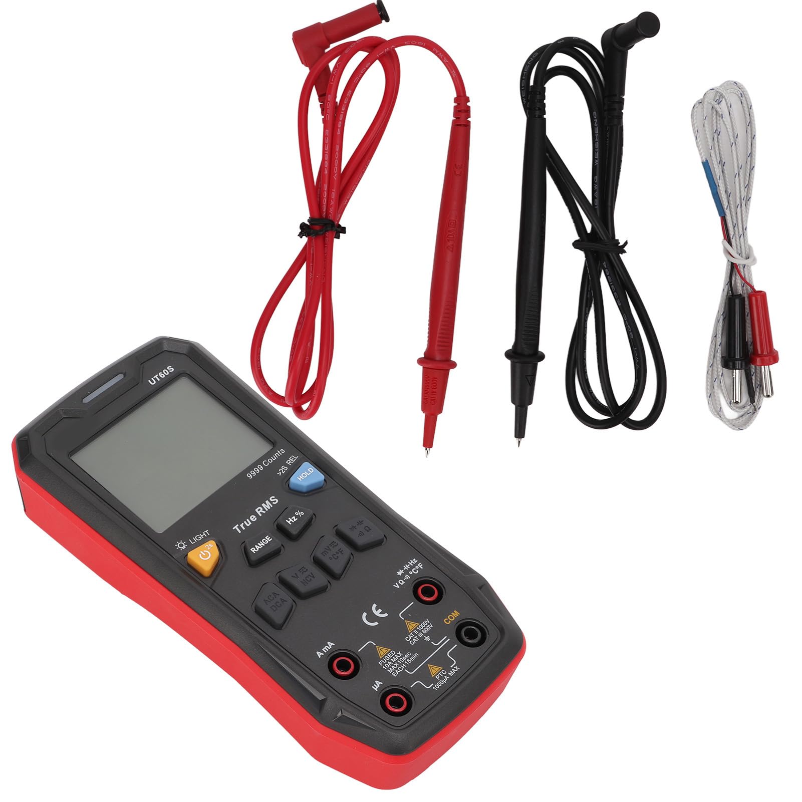 Multimetro Digitale Tester Ad Alta Precisione e Alta Sicurezza per Manutenzione Automobilistica e Applicazioni Industriali Design ABS 9999 Conteggi