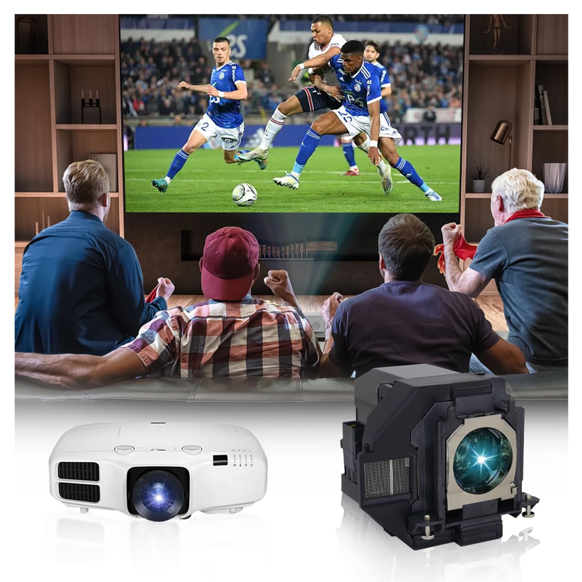 Lampa projektora kompatybilna z Epson EL-PLP97 EH-TW740 EH-TW750 EB-W49 EB-W06 EB-W51 EB-X49 EB-FH06 EB-FH52 EB-E01 EB-U50 EH-TW5700 EH-TW6150 EH-TWTW6150 6250 EH-TW710 EB-X51 EB-X06 EB-992F
