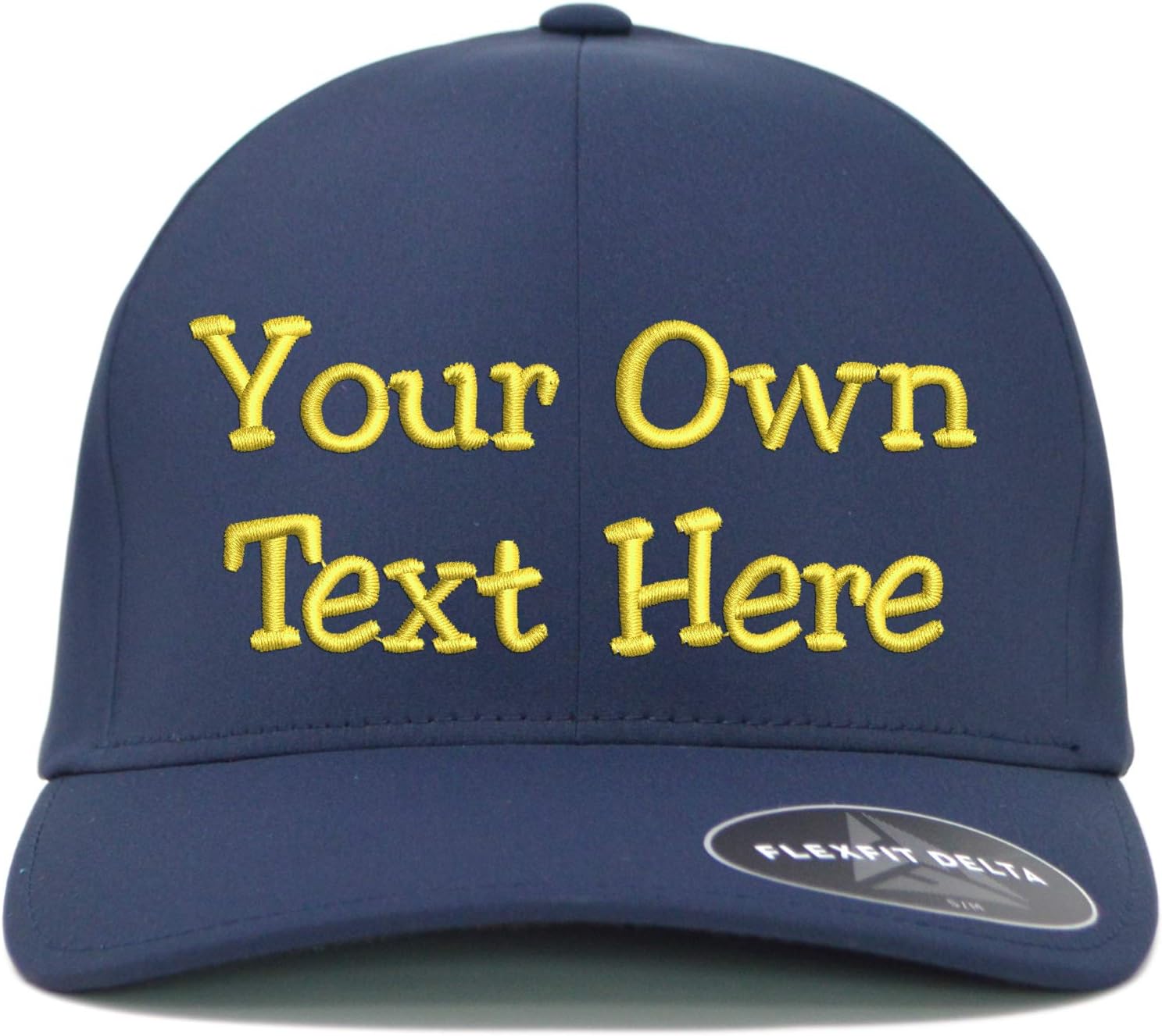 Custom Hat 180 Delta Embroider Your Own Text Stretch Fit Men Women Premium Baseball Cap