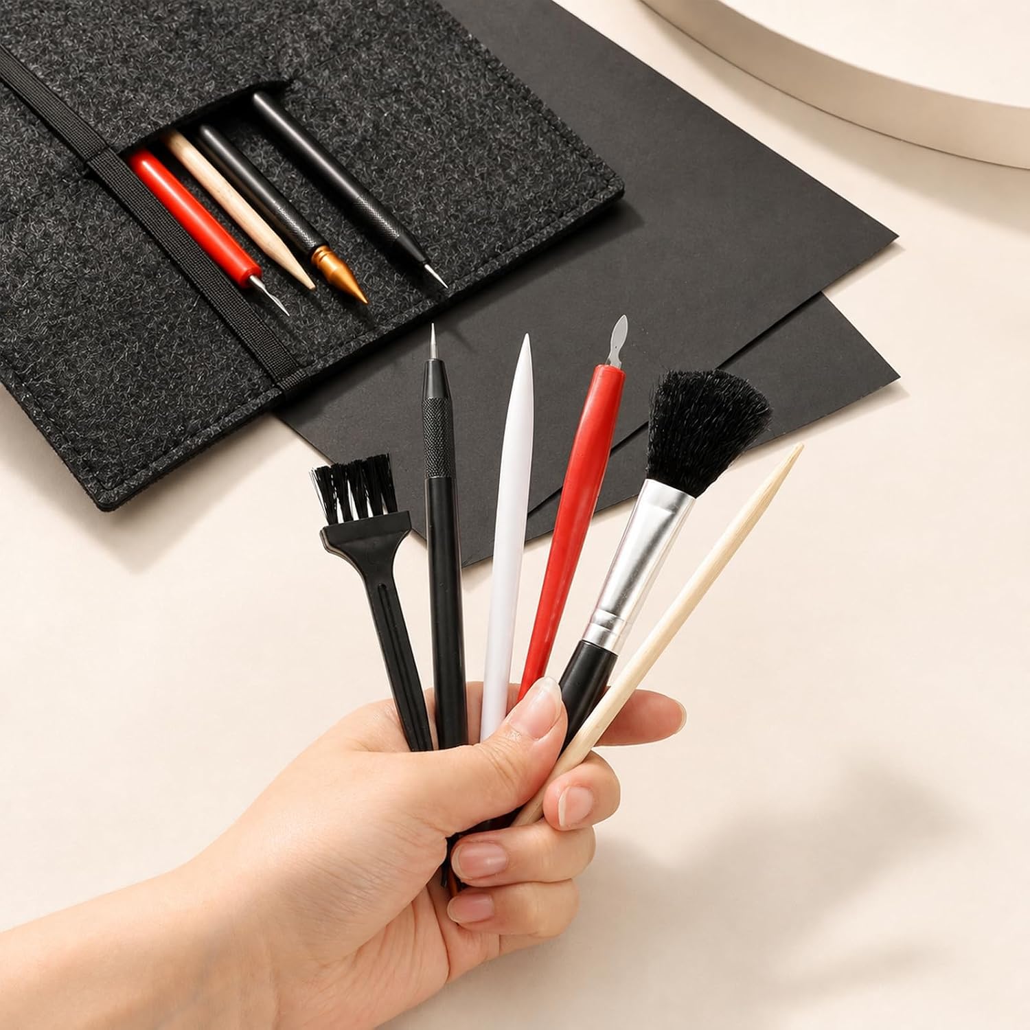 12Pcs Scratch Art Tools for Adults & Teens Painting Paper