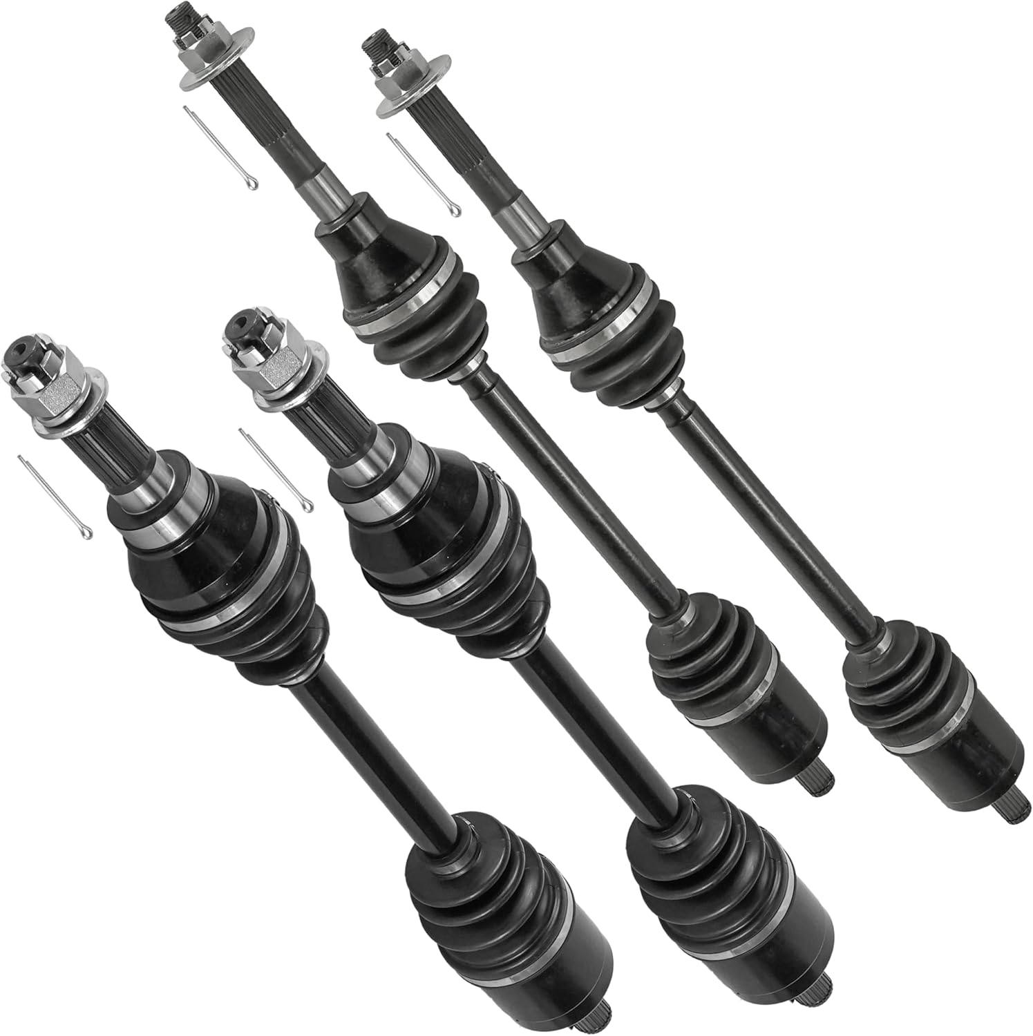 Caltric Front And Rear CV Axles Compatible with Kubota RTV-X1140R 2016-2023 / RTV-X1140W 2019-2023