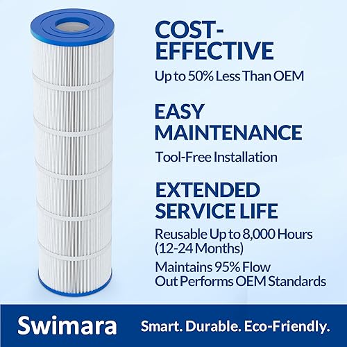 Miniatura 7 de Cartuchos de filtro de piscina CCP420 mejorados de 5 onzas, compatibles con Pentair Clean & Clear Plus 420 (#160301), reemplaza OEM 178584, R173576,