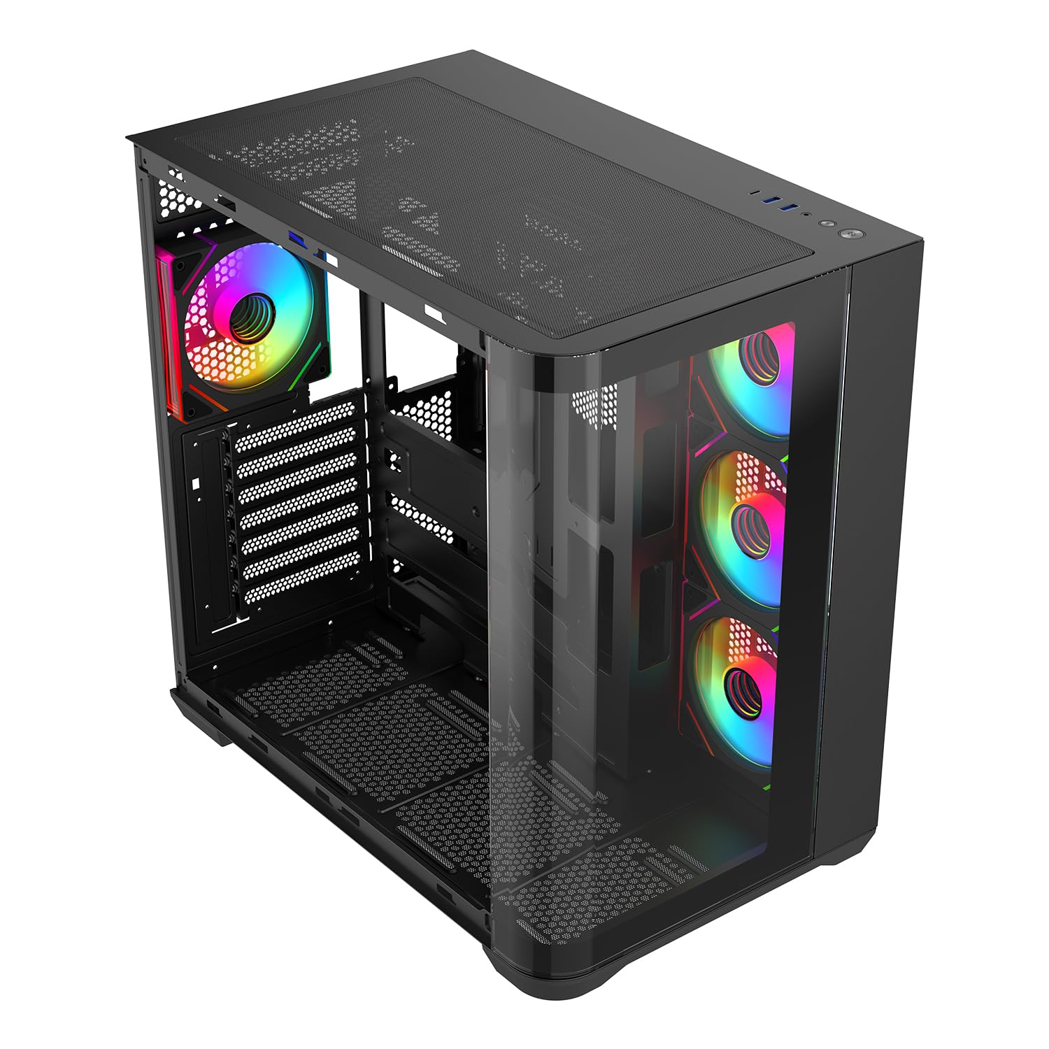 Amazon.co.jp: Rosewill ATX コンピューター ゲーミング PC ケース