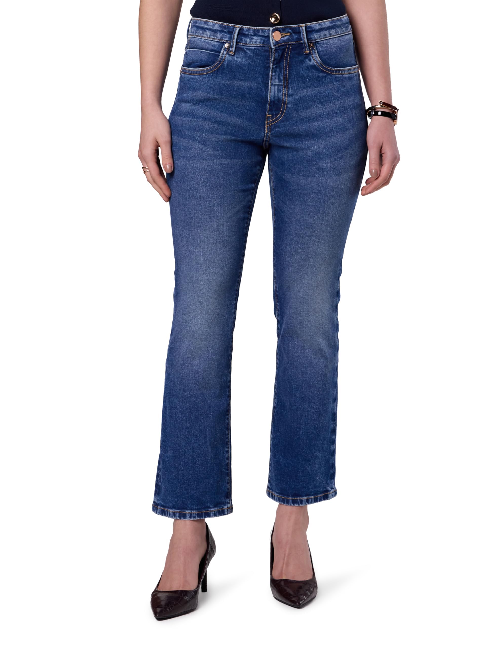 Women's Loose Flared Jeans (Mid Rise | Ankle Length) (Available in Plus Sizes)-image-8