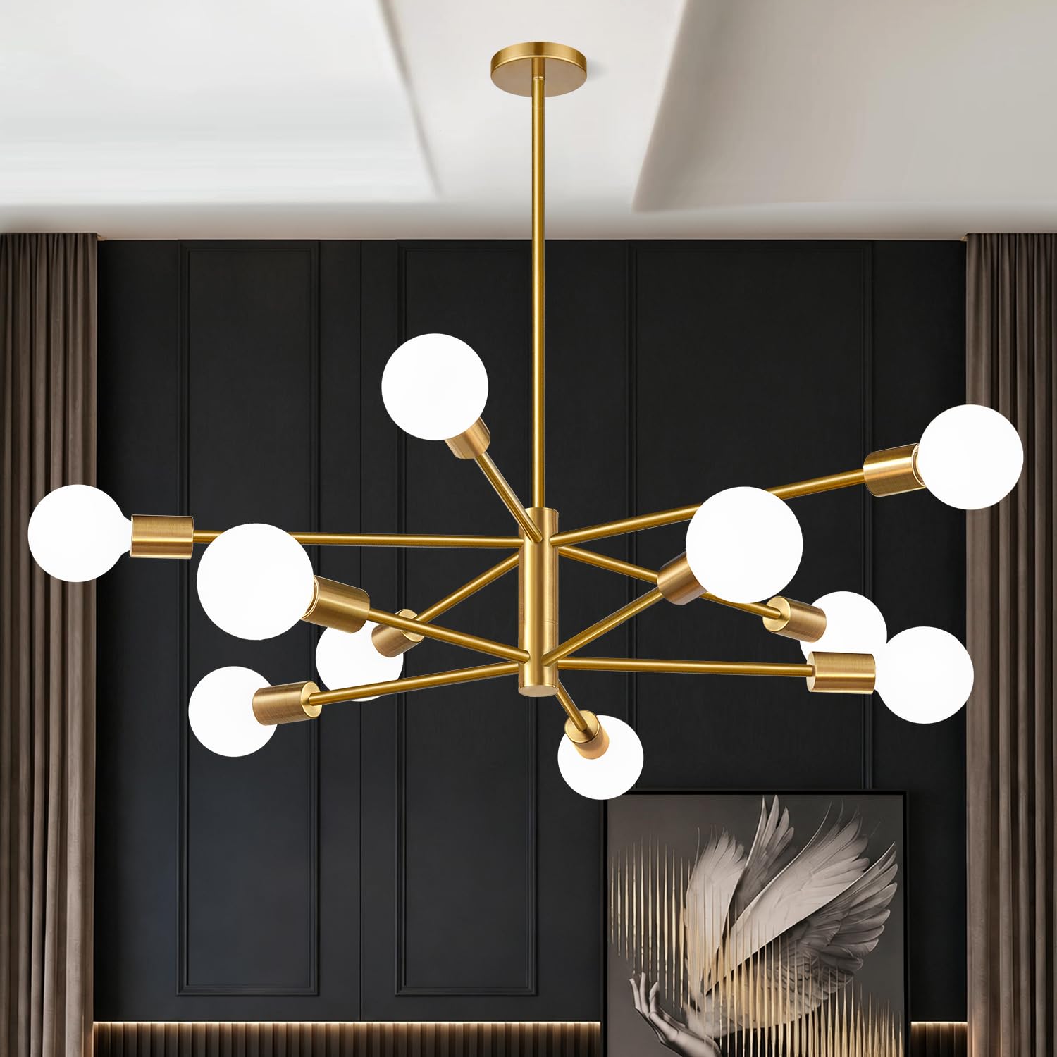 Photo 1 of MQMQA Sputnik Chandelier (10-Light, 32-Inch)