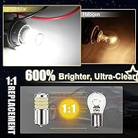 Vista 2 de Bombillas LED, con repuestos proyector para luces traseras de apoyo o de freno, xenón blanco (6500 K) Brightstar Newest 9-30 V Super brillosas