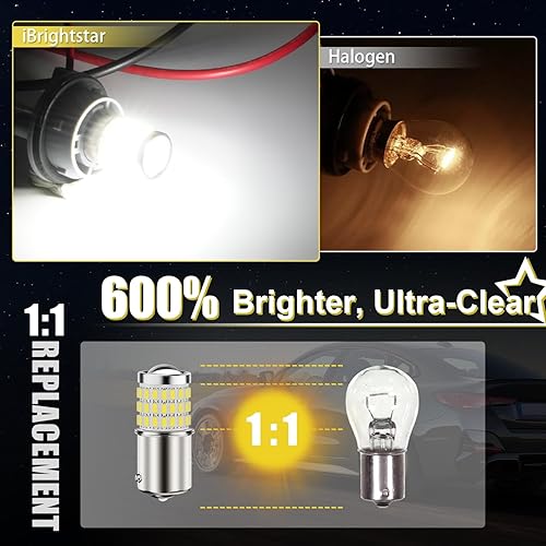 Miniatura 2 de Bombillas LED, con repuestos proyector para luces traseras de apoyo o de freno, xenón blanco (6500K) Brightstar Newest 9-30V Super brillosas de baja