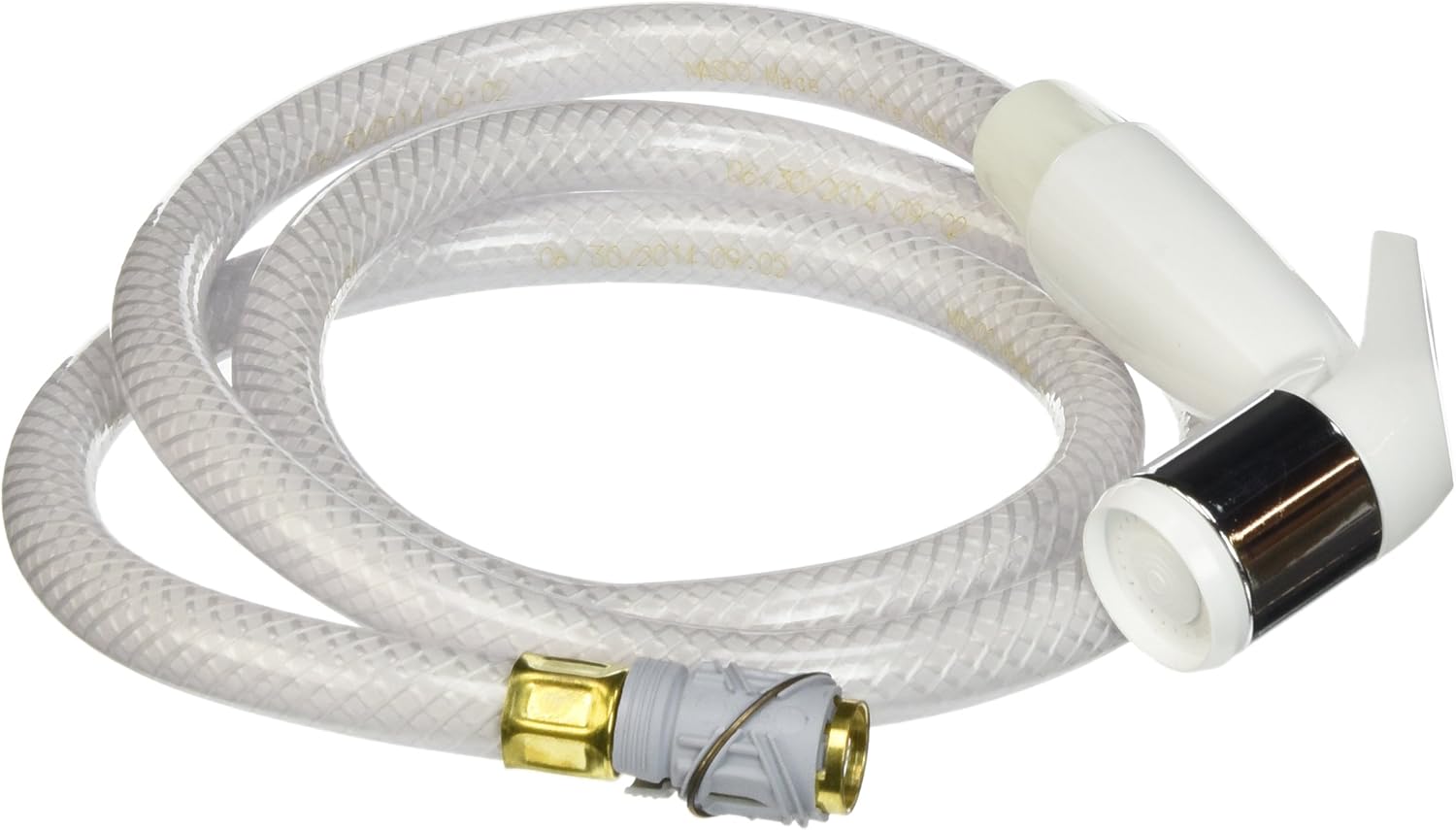 Delta Faucet RP39364 White with Chrome Band Spray and Hose Assembly, White