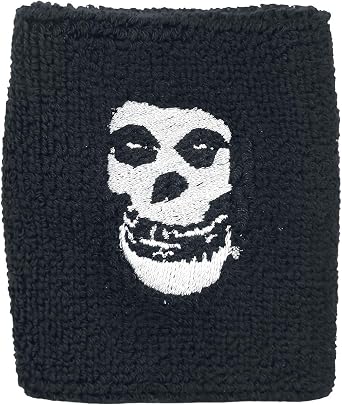 Cool-Patches Misfits Crimson Ghost Skull Band Logo Wristband Sweatband Horror Punk Music