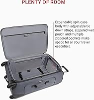 Vista 156 de SwissGear - Equipaje suave expandible Sion con ruedas, Negro