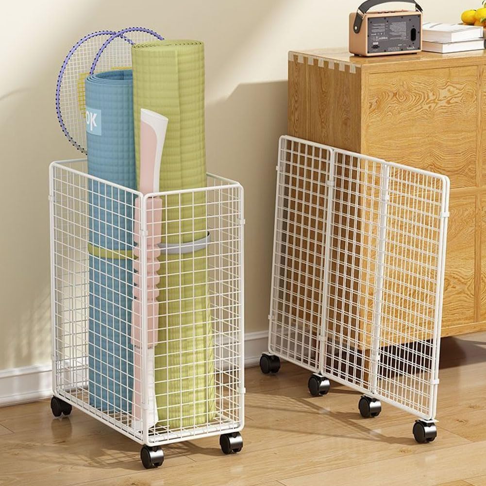 Laundry Basket, Large Laundry Hamper with Wheels, Laundry Bag Organizer for Dirty Clothes; Dorm Room Essentials, Towel Organization & Toys Storage Laundry Cart in Laundry Room Organization(White)