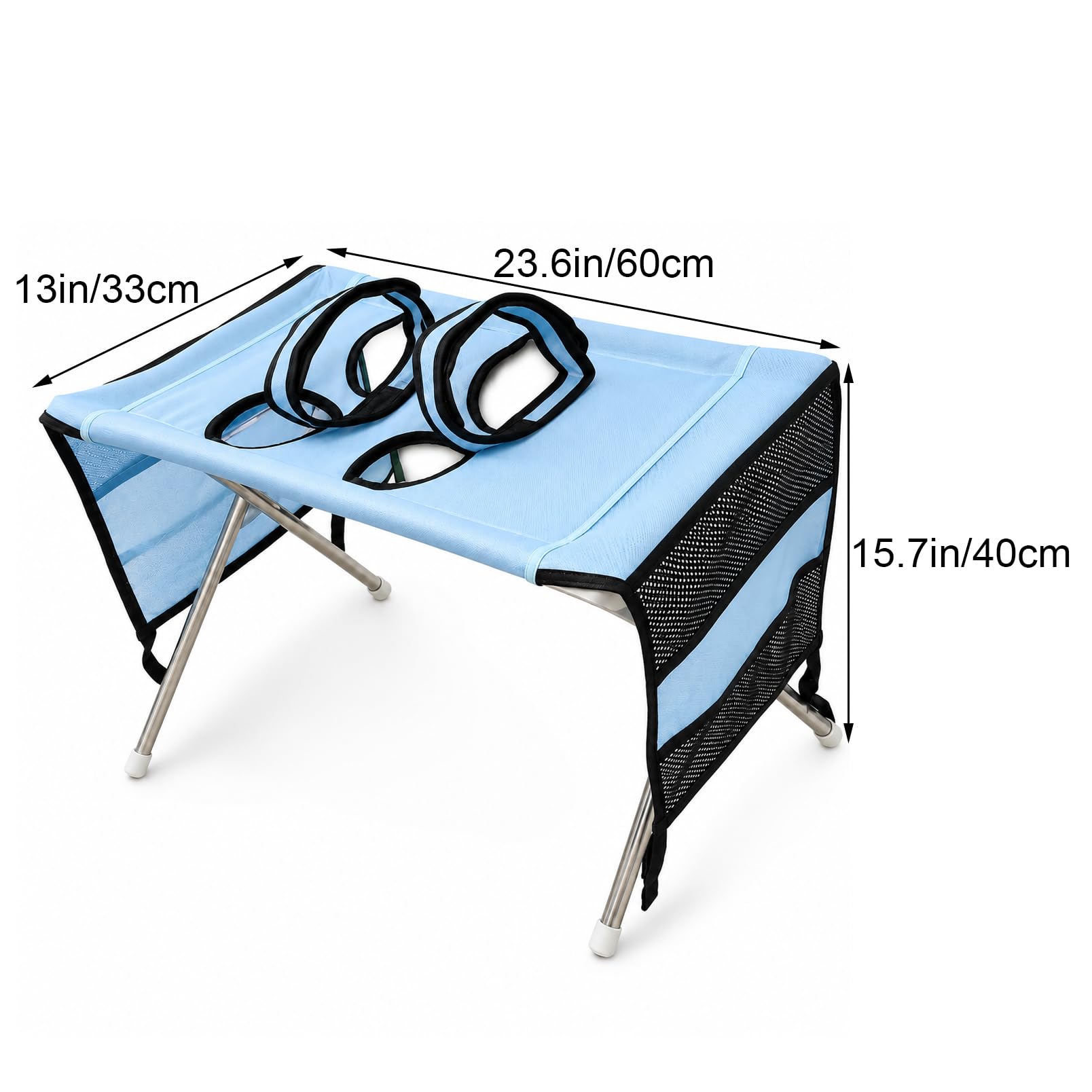 Hamac de Toilettage pour Chien avec Support, Porte-Bain Pliable pour Animau