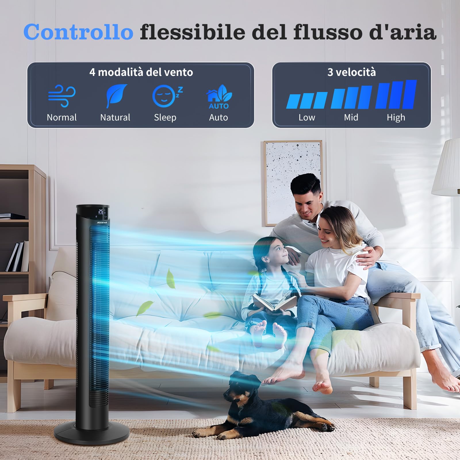 Ventilatore A Torre Dreo Pilot Max - Smart WiFi, Controllo Vocale - Foto 13