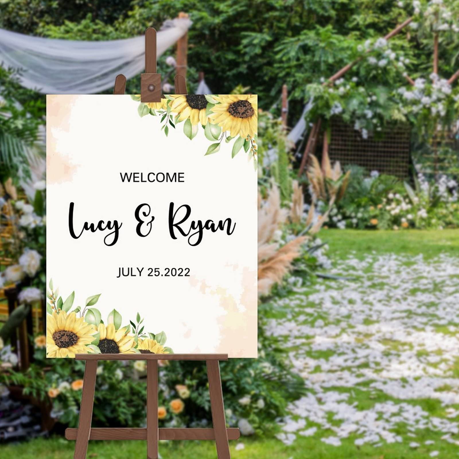 Regalo de inauguración de la casa y letrero de boda personalizado para parejas