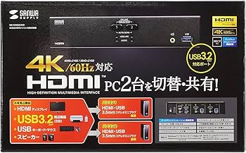 Amazon.co.jp: サンワサプライ 4K対応HDMIパソコン自動切替器(2:1) SW