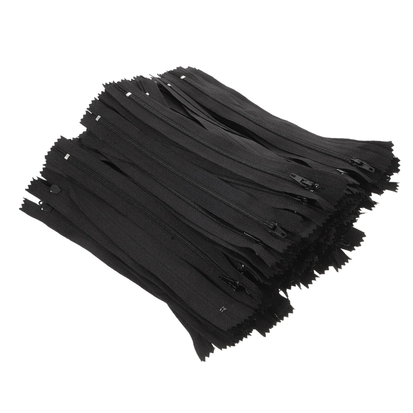 ULDIGI 200 Pezzi Zipper invisibile forniture per cucire cerniere sostituibili accessori per cucire cerniere invisibili Black