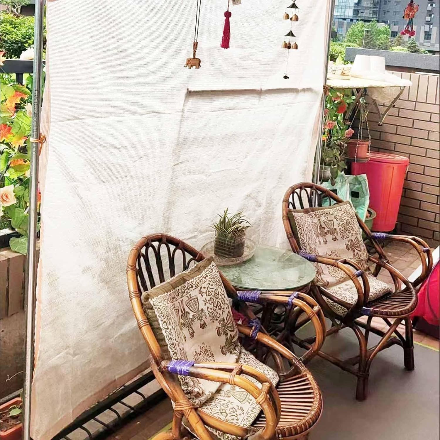 55% White Shade Netting-Greenhouse Cover - Plant Shade Net, Garden Shade Cloth for Garden Fences Pet Shelters Greenhouse Shading(3x5.0m/9.8'x16.4')