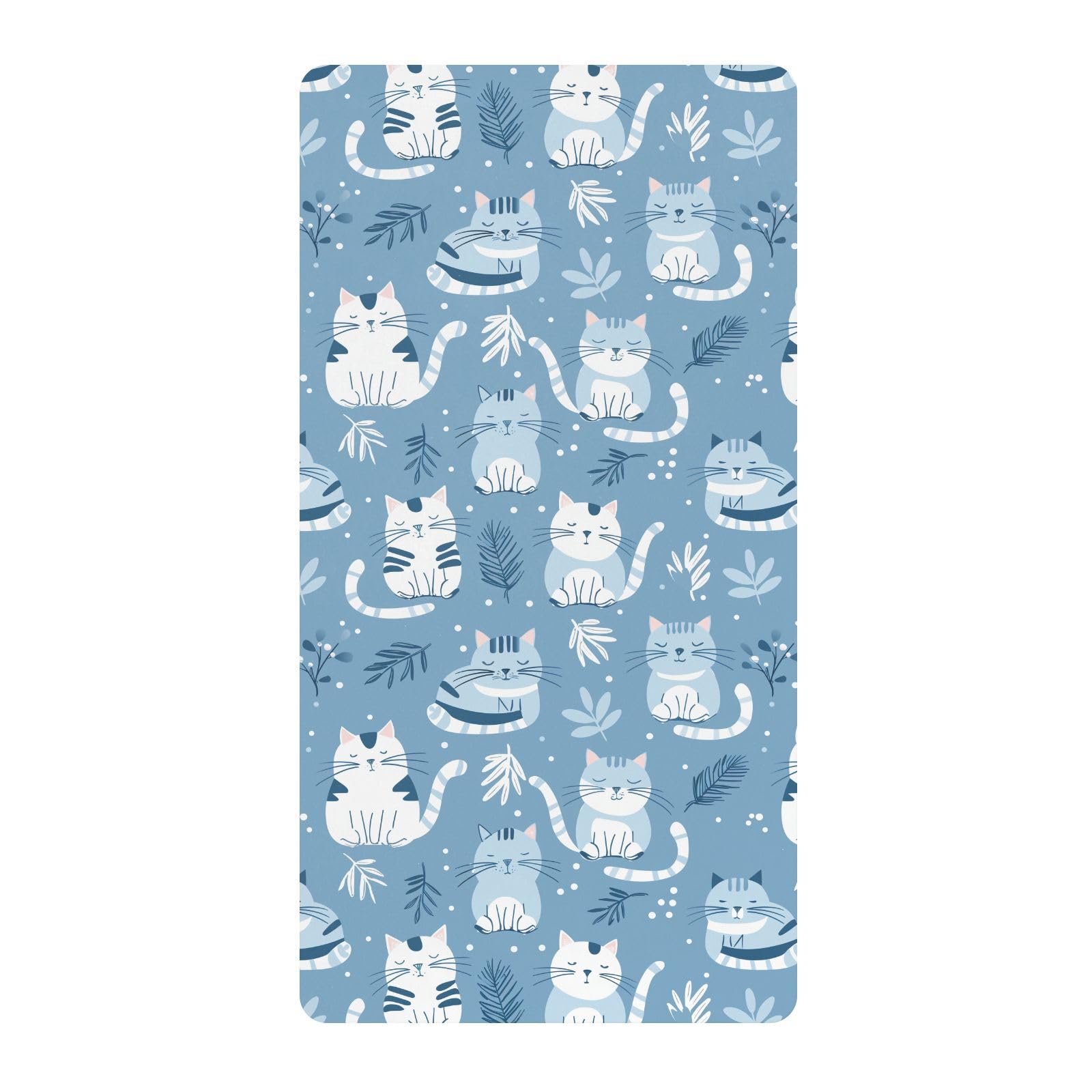 Sábanas para cuna de bebé, color azul bebé, para niños y niñas, de algodón, suaves, para decoración de guardería, 1 paquete de sabanas para cuna