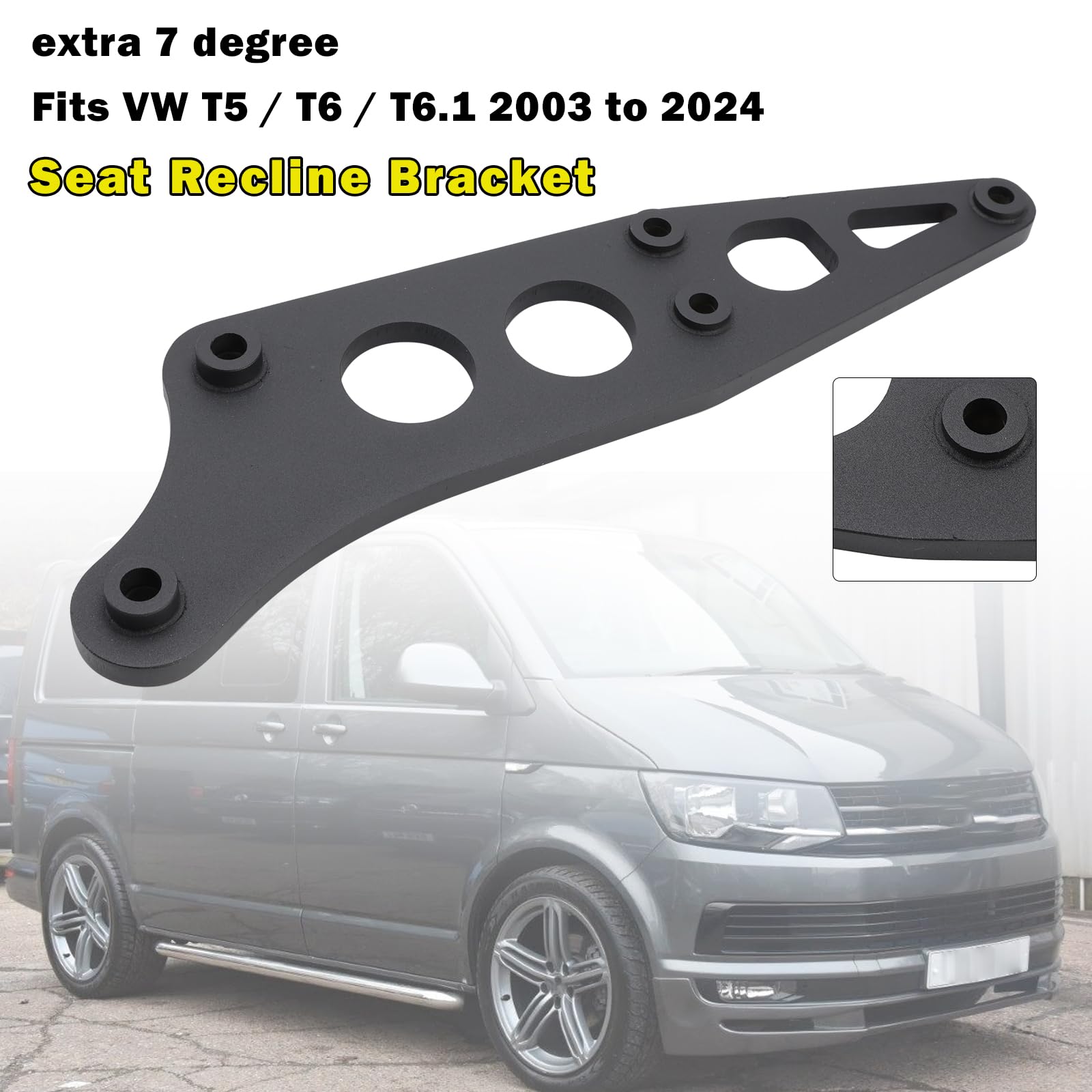 MAD HORNETS Extra Recline Bracket Passend für VW Transporter T5 T6 Double Passenger Seat 2003-2024