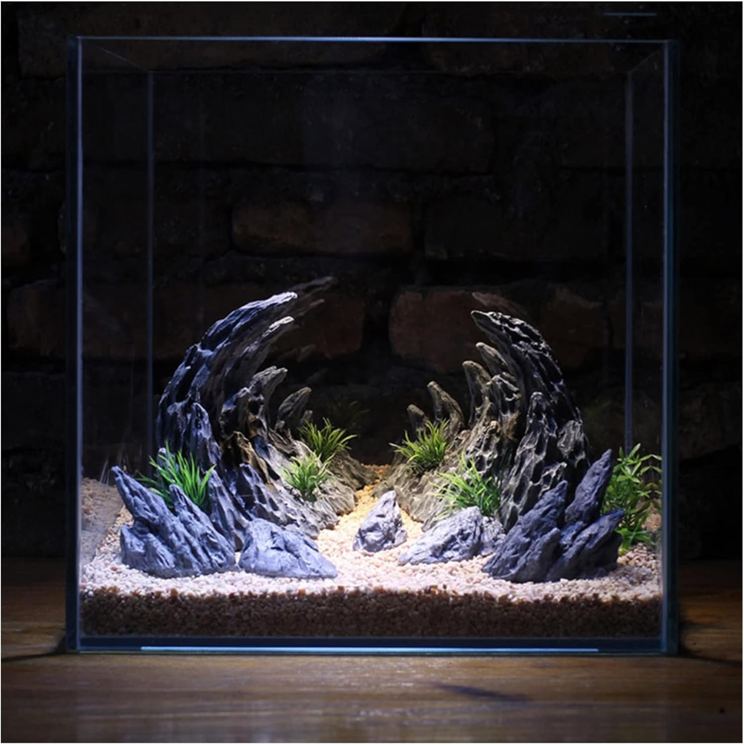 Stone Canyon Decorative Fish Tank Stone Rock Rockery Small Ornaments Background(Large)
