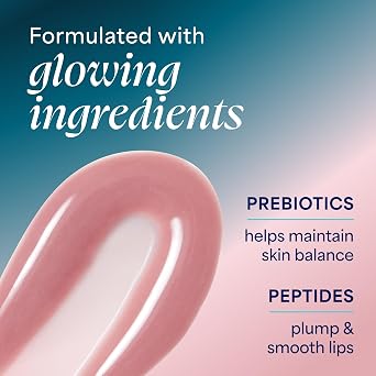 TULA Skin Care Glaze Plumping Lip Treatment - Hydrating & Glossy Lip Balm with Hyaluronic Acid & Peptides, 0.28 oz.