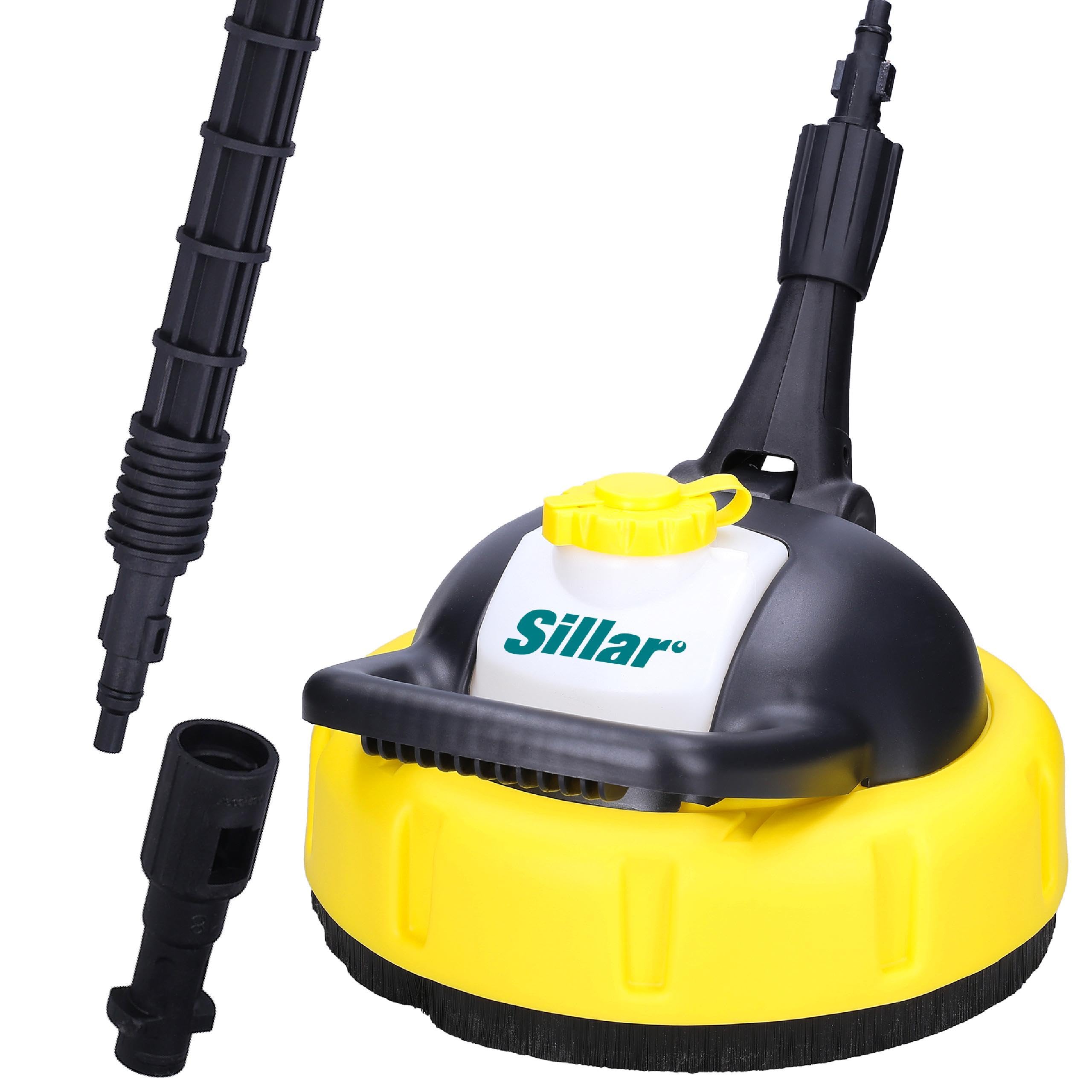 Sillar Cepillo Rotativo de Alta Presión para Hidrolimpiadora | Limpieza Rápida de Terrazas | con Recipiente para Fluidos | Reemplazo para Kärcher K2 K3 K4 K5 K6 K7, Lavor, Parkside