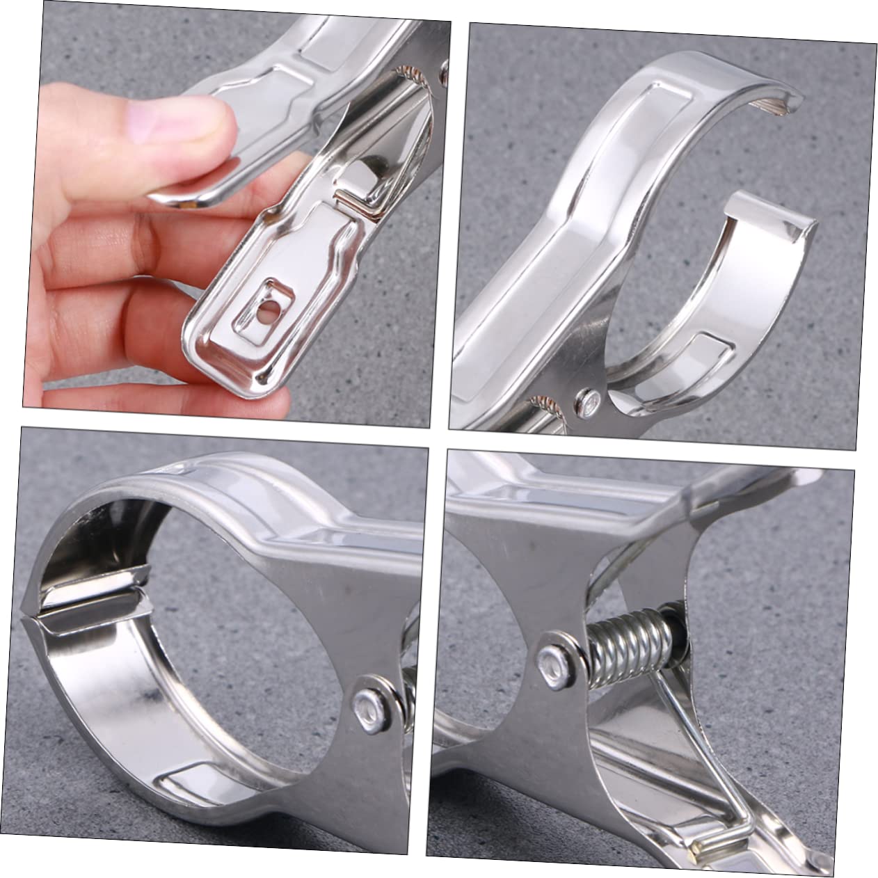 Ciieeo 2 Set Mollette Acciaio Inossidabile Antiscivolo Per Asciugatura Dei Vestiti Clip Per Biancheria Per Esterni E Interni Resistente E Facile Da Usare 12 Pezzi*2