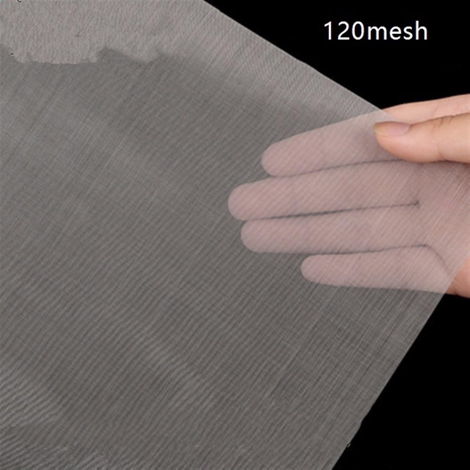 1pc 120 Mesh Filtration Wire Cloth, 20 * 79 Inch Stainless Steel mesh, for Dividing Components Filtration Screen Superfine