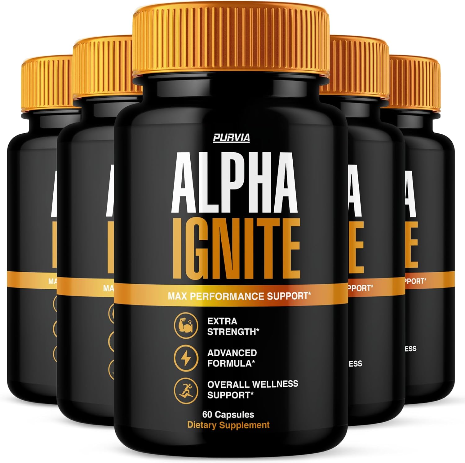 (5 Pack) Alpha Ignite Capsules, AlphaIgnite...