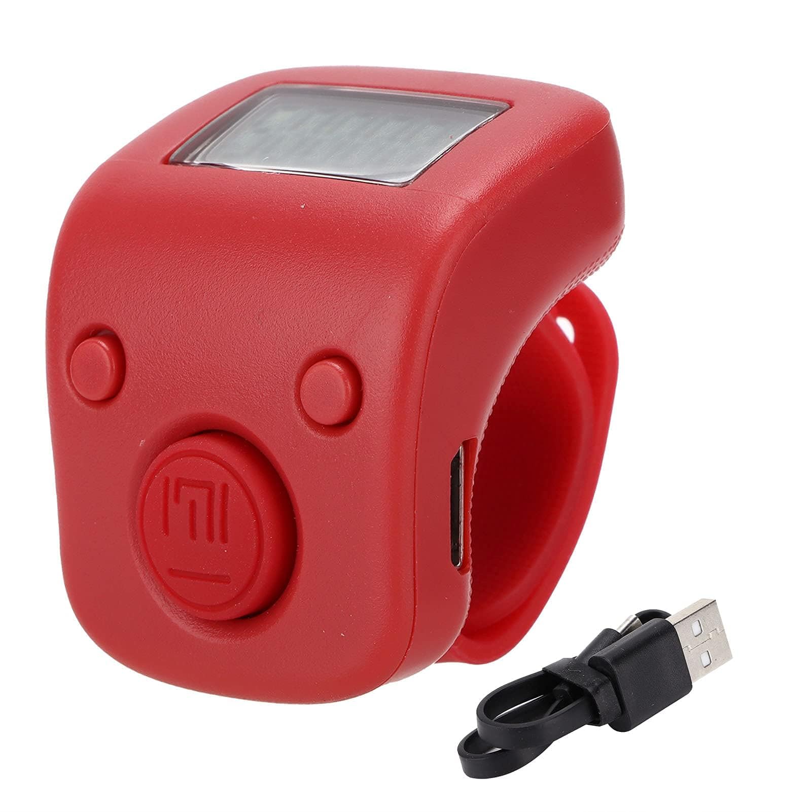 Fingerzähler Finger Counter Clicker Zähler Reihenzähler Digitale elektronische LED Fingerzähler für Inventur Sport Marketing Flugzeug muslimisches Gebet(Verheißungsvolles