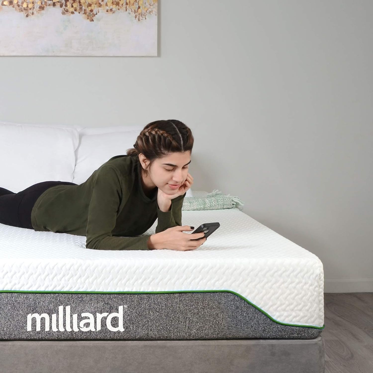 Milliard Memory Foam Mattress 10 inch Firm, Bed-in-a-Box | Pressure Relieving, Classic (King) Milliard Memory Foam Mattress 10 inch Firm, Bed-in-a-Box | Pressure Relieving, Classic (King)