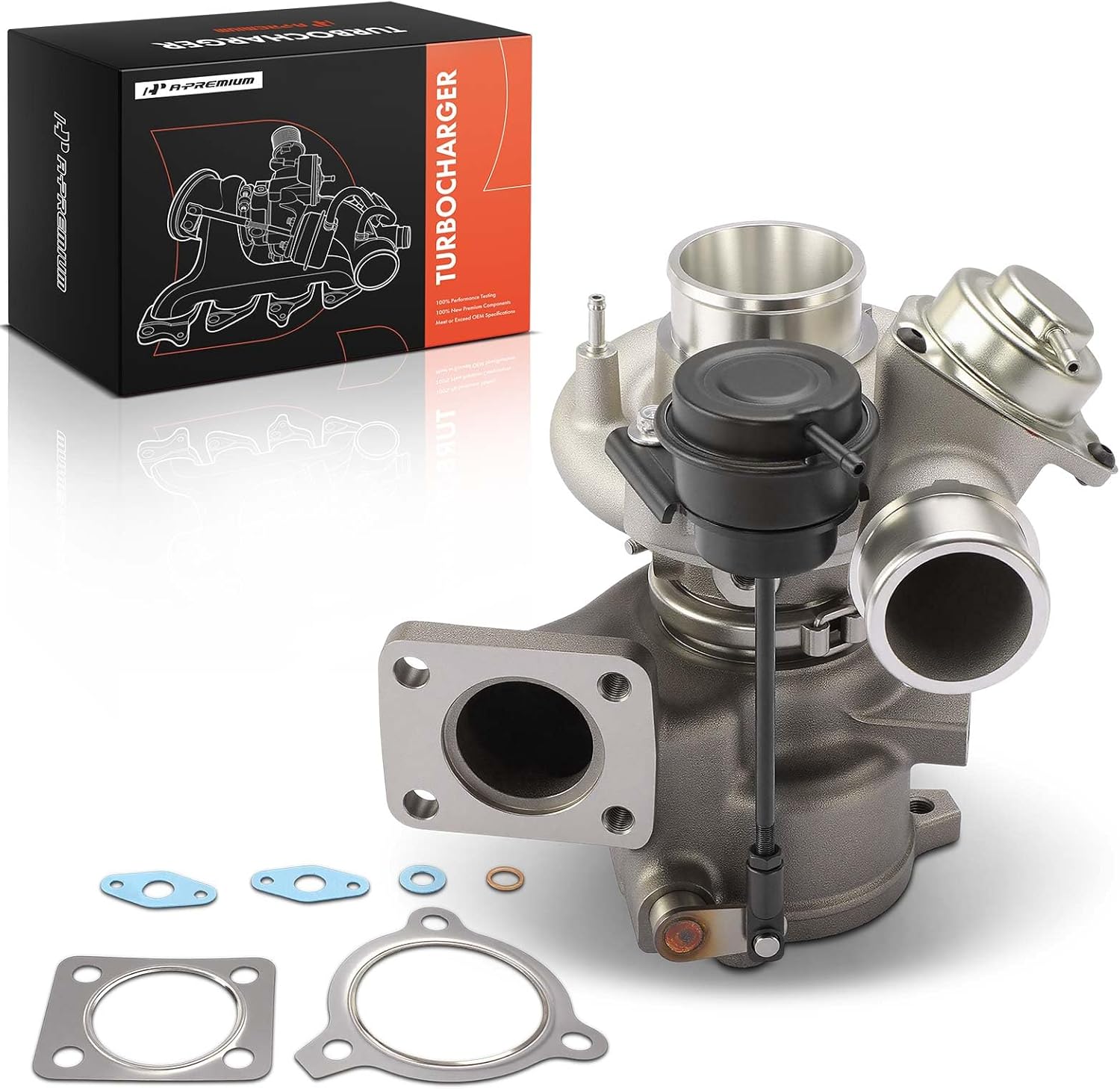A-Premium TD04L Complete Turbocharger Turbo Kit with Gasket Compatible with Hyundai Models - Genesis Coupe 2010 2011 2012 2.0L