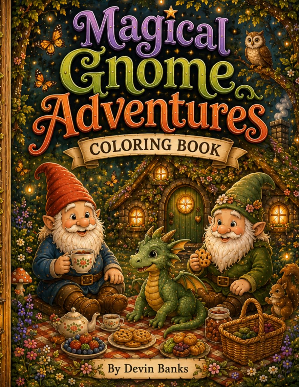 Magical Gnome Adventures Coloring Book: Enchanting Fantasy Scenes (Whimsical Gnomes Collection)