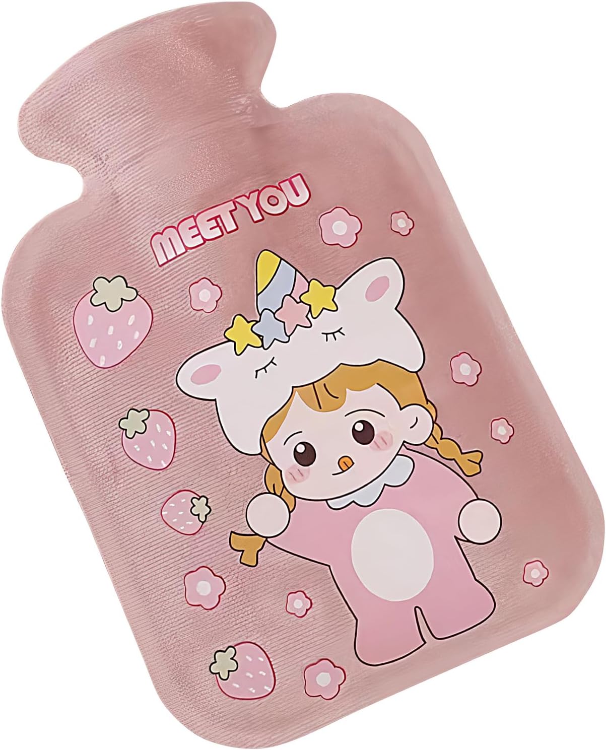 Winter Hot Water Bottle | Winter Hot Water Bag Plush Bottle | Large Capacity Heating Pad Soft Portable Bed Warmer for Waist