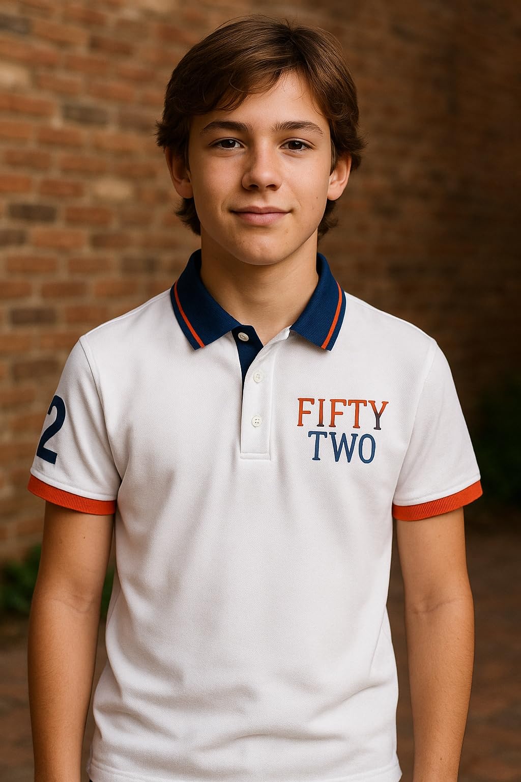 Polo de verano niño 3-9 años Mayoral - Camiseta manga corta con cuello en contraste y detalles bordados - Algodón ligero casual