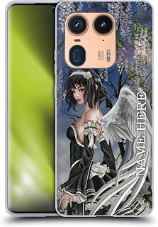 Head Case Designs Officially Licensed Custom Customized Personalized Nene Thomas Angel and Flowers Anime Fairy Name and Initial Soft Gel Case Compatible with Motorola Edge 50 Ultra/X50 Ultra