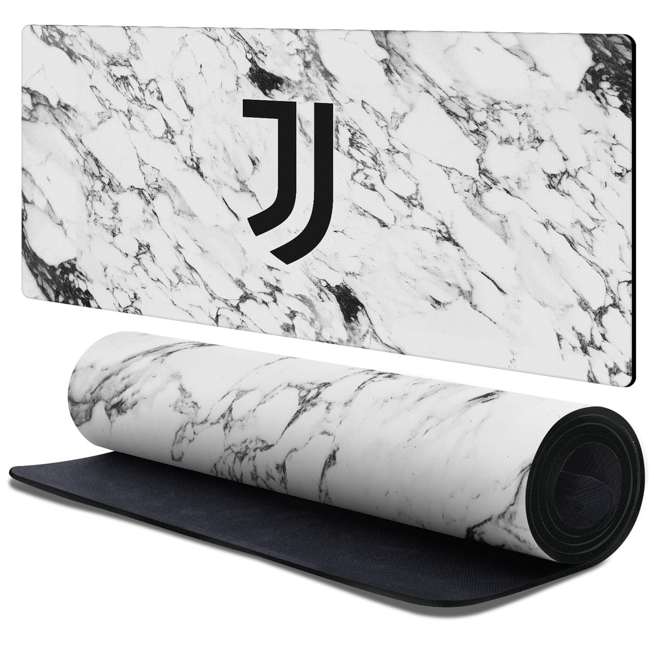 Head Case Designs Officially Licensed Juventus Football Club White Marble Crest Logo 37.4 x 15.75 x 0.16 inches (900 x 400 mm) - XL Gaming Office Desk PC Keyboard Mouse Mat Pad