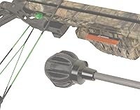 Vista 4 de Allen Company Titán Crossbow Bolt De-Cocking Head, roscas de flecha estándar AMO/ATA, silicona/acero, negro